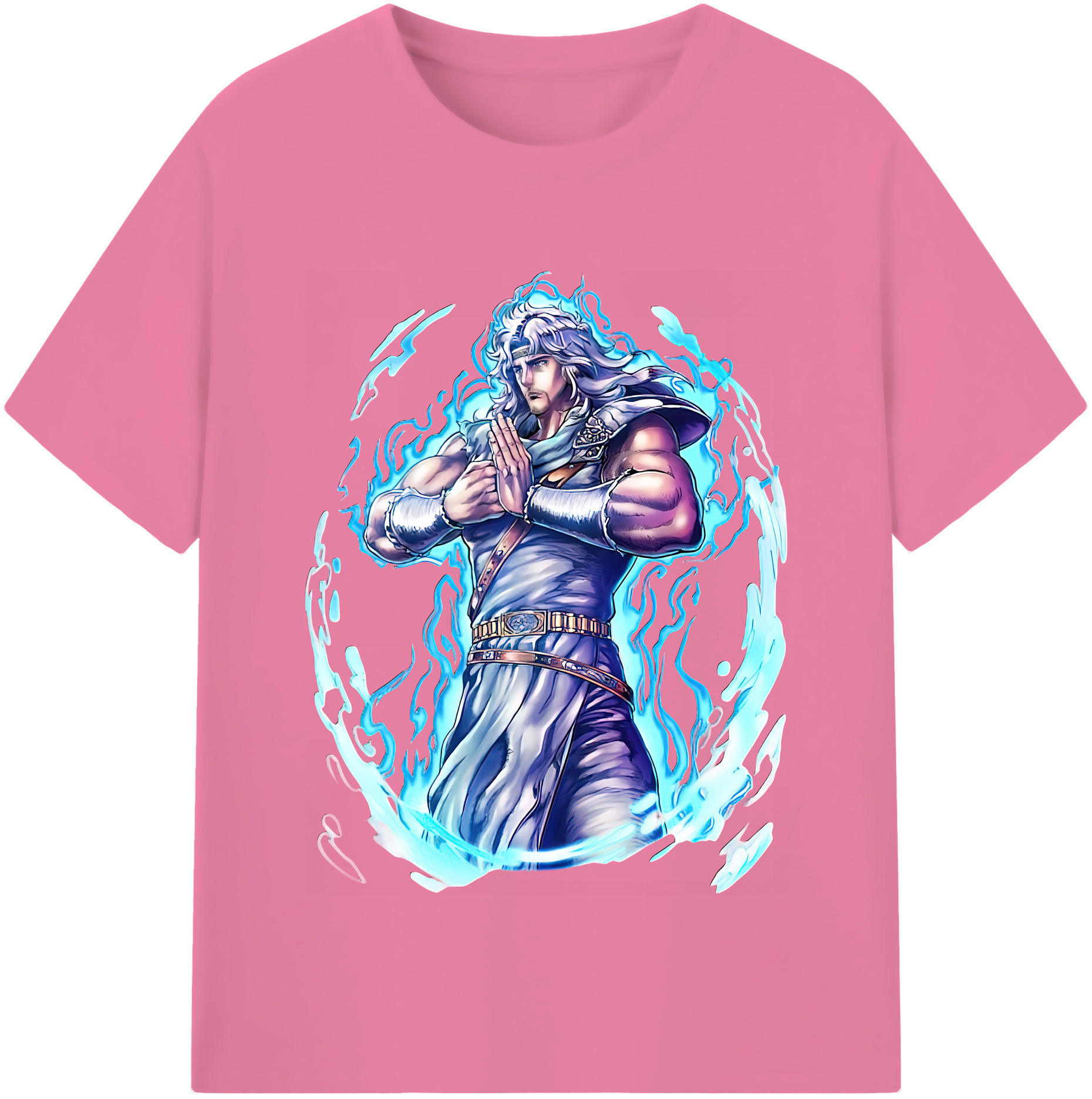 （画像用） 北斗の拳 Fist of the North Star 綿100％半袖Tシャツ（フロントプリント）